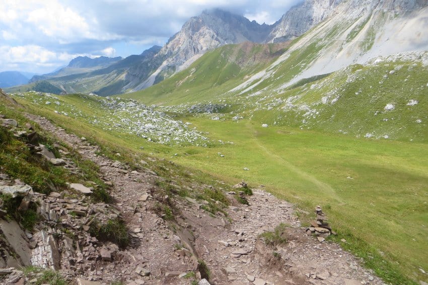 discesa verso valfredda