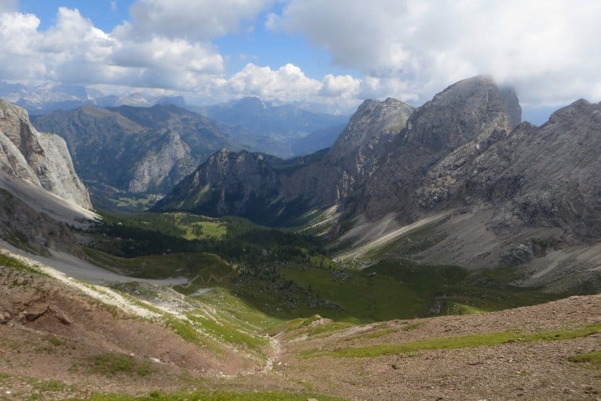 vista su malga ciapela